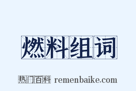 燃料组词是什么意思的图片